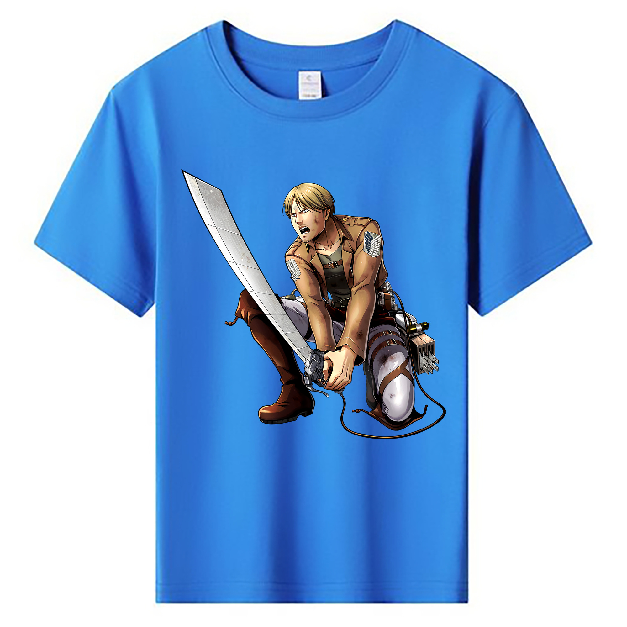 （画像用） 進撃の巨人 ミケ·ザカリアス Attack on Titan Mike Zakarius 綿100％キッズTシャツ（フロントプリント）